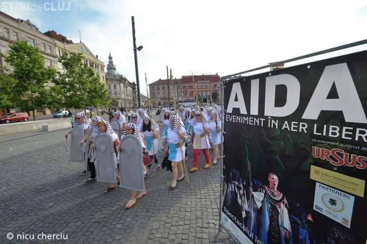 Spectacolul AIDA, de Giuseppe Verdi, va fi jucat sâmbătă, în Piața Unirii, în fața a mii de oameni