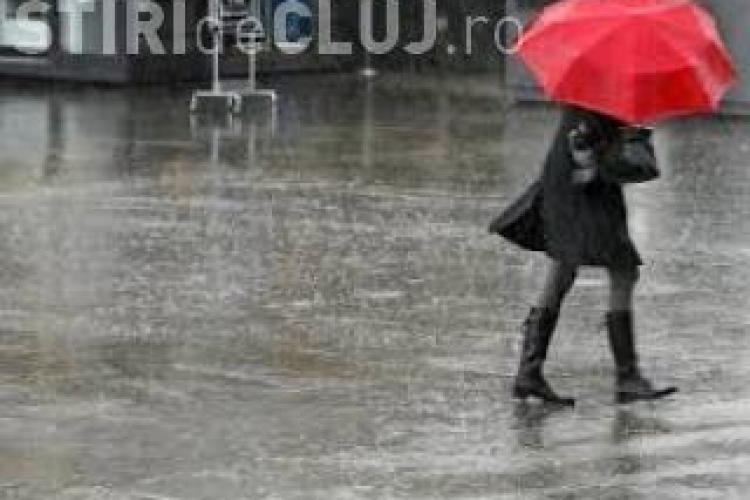 COD GALBEN de ploi la Cluj. Ziua LIBERĂ de vineri va fi compromisă