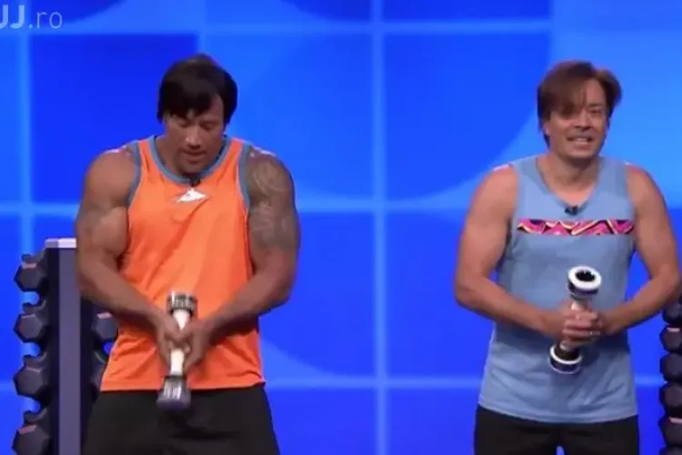 AMUZANT - The Rock s-a dat în spectacol la o emisiune de maxima audienta - VIDEO