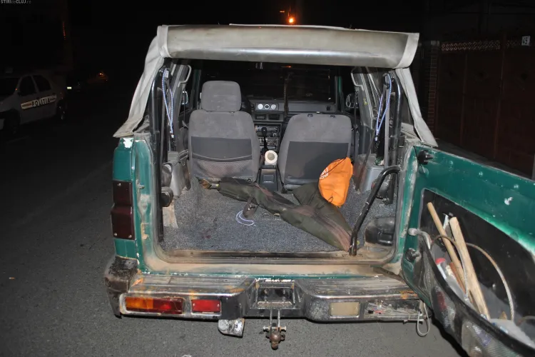 Braconieri prinși la Gherla! Au ieșit la vânat de iepuri FOTO VIDEO