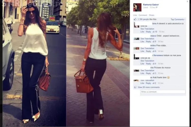 Ramona Gabor e numai piele și os: ”Sunt slaba si ador sa fiu slaba!” - FOTO