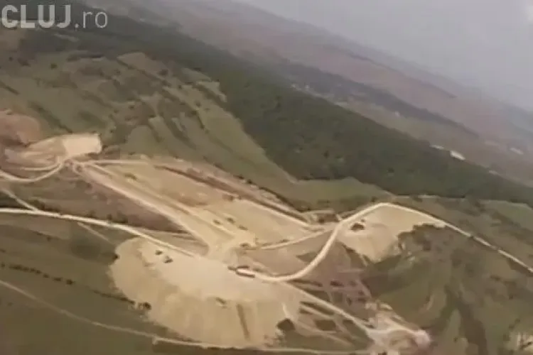 Imagini AERIENE cu Autostrada Gilău - Nădășel - VIDEO