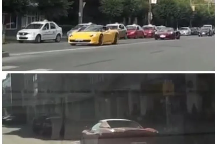 Bolizii milionarilor din Cluj, filmați în trafic de un șofer! E ca în Principatul Monapoca - VIDEO