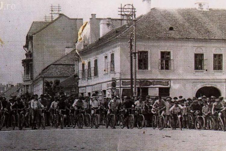 Clujul în 1930! Fotografie memorabilă cu o cursă ciclistă, dar și alte detalii interesante - FOTO