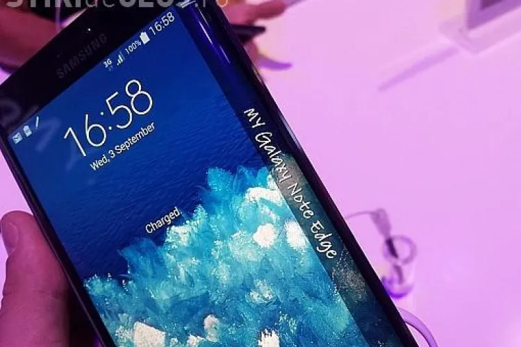 Cum arată Samsung Galaxy Note Edge - VIDEO