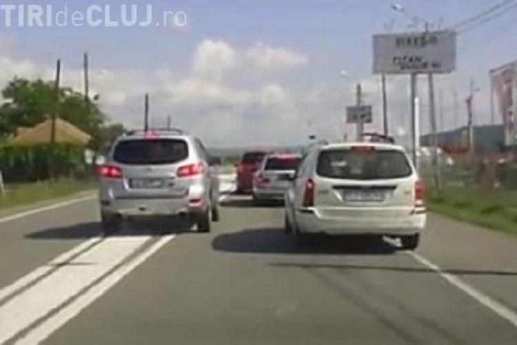 Șofer kamikaze pe drumul Cluj - Dej! Poliția l-a prins de această dată - VIDEO