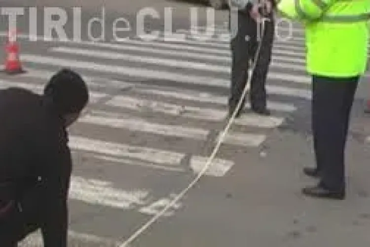 Accident grav în Huedin! Un șofer de 70 de ani a lovit o fată de 13 ani pe trecerea de pietoni