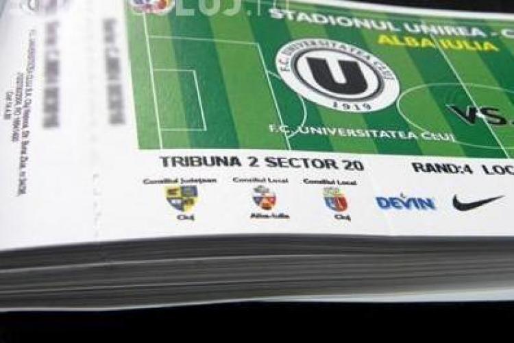 U Cluj - CFR Cluj, derby -ul Clujului, se joaca la Alba. Cel mai ieftin bilet costa 25 de lei! VEZI AICI de unde le poti cumpara!
