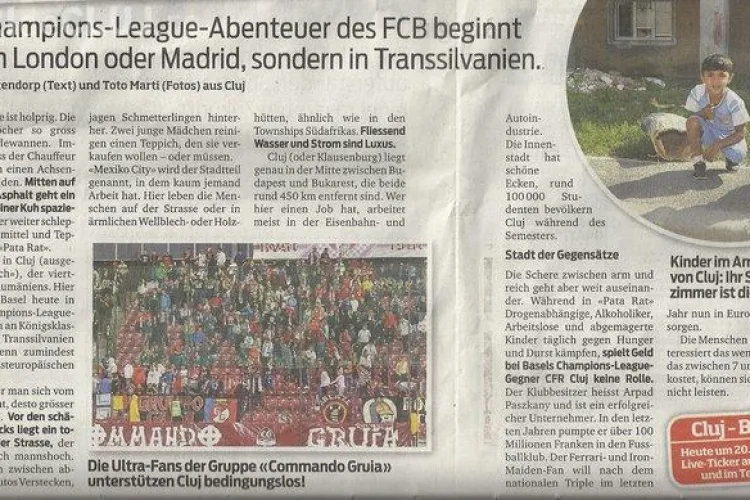 Traducerea completa a articolului din Blick, care prezinta Clujul ca un oras de betivi, drogati si plin de cocioabe, ca in Africa de Sud