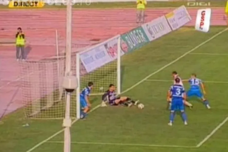 Gol Balde! Jucatorul de la U Cluj a reluat in plasa o minge respinsa de portar - VIDEO