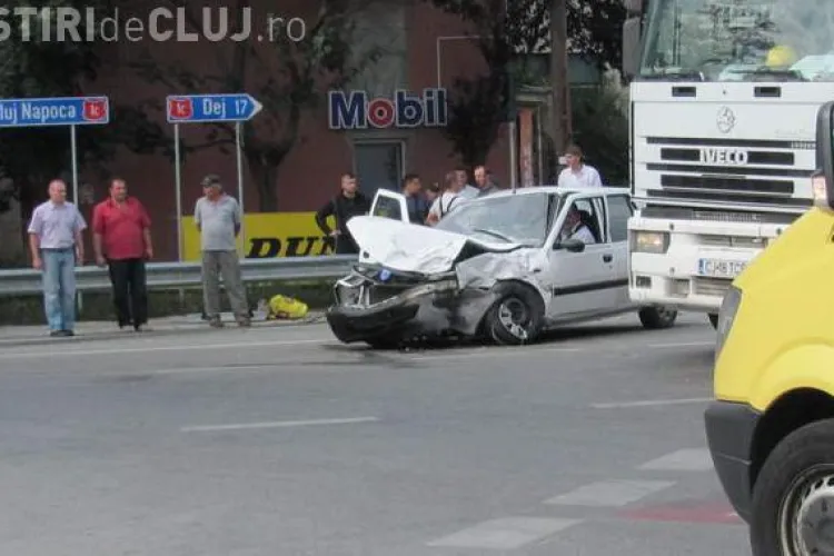 Accident la intrare pe centura Gherla! O femeie de 76 de ani a decedat! FOTO si VIDEO