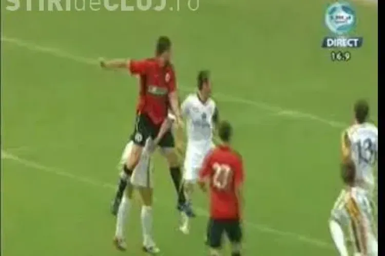 Vezi golul lui Peter Cvirik - U Cluj - Gaz metan Medias 1-2 / VIDEO