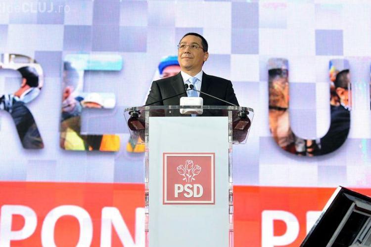Ponta și-a lansat candidatura la președinție pe Arena Națională