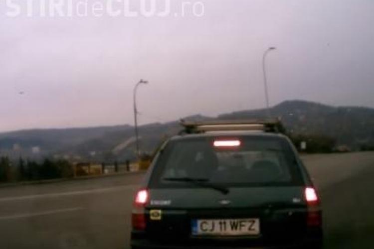 Și-a filmat propriul accident pe strada Bucium, în Mănăștur - VIDEO