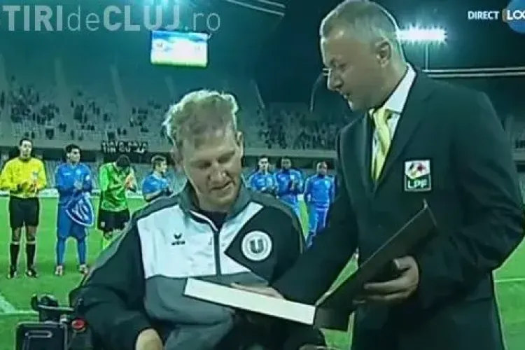 Mihai Neşu a intrat în teren pe Cluj Arena. A fost aplaudat de toată lumea - VIDEO