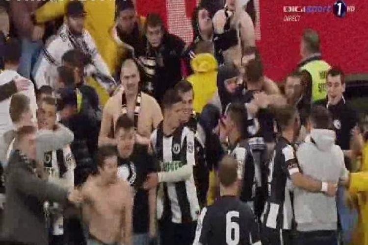 Suporterii U Cluj ținuți în ”țarc” la meciul cu CFR Cluj. Paszkany se teme de noi vandalizări