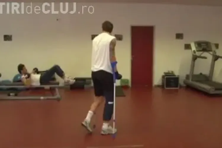 Ciprian Deac  a revenit din Germania, unde s-a operat la picior. Vezi când va intra din nou pe teren VIDEO