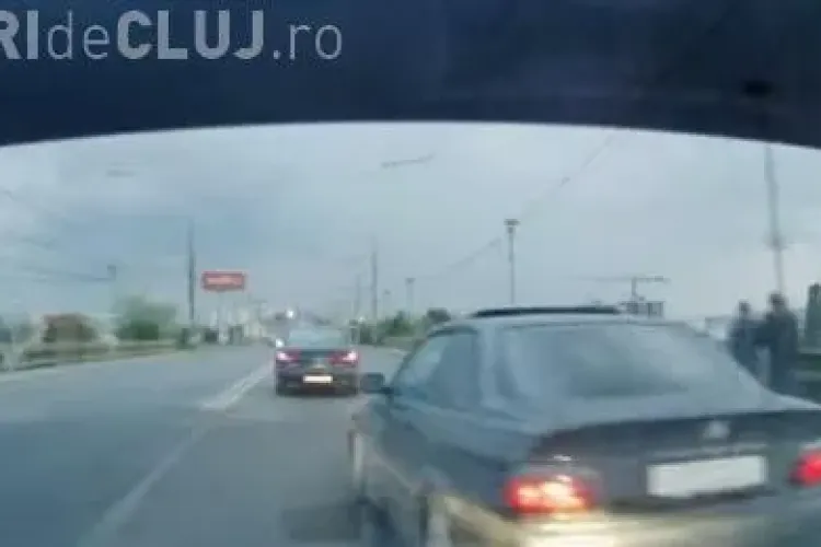 BMW -iști în acțiune la Cluj! Se cred James Bond - VIDEO