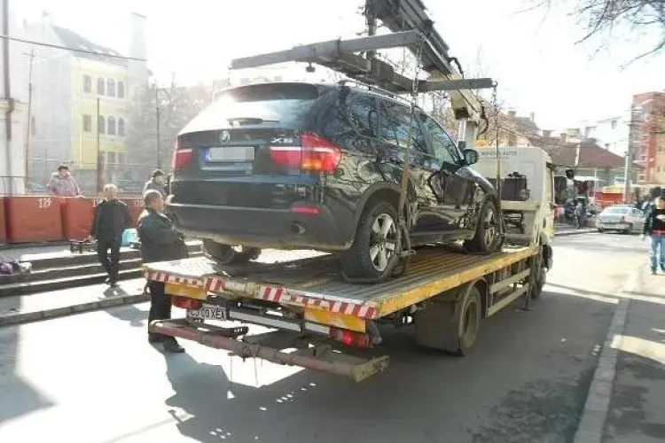 Razie la parcările din centrul Clujului! Șoferii au fost prinși pe nepregătite