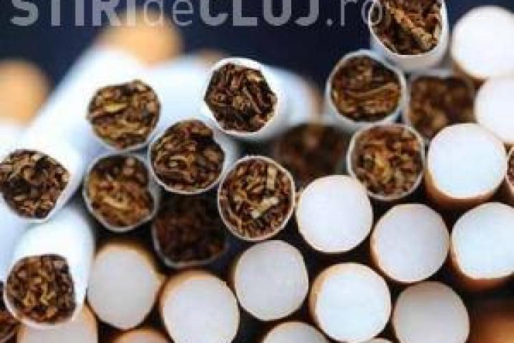 Clujeni prinși cu un transport de țigări de contrabandă. Le-au fost confiscate peste 36.000 țigarete