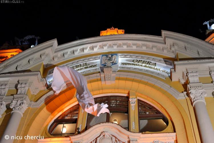 Opera Naţională din Cluj și-a pus numele pe clădirea Teatrului Național - FOTO