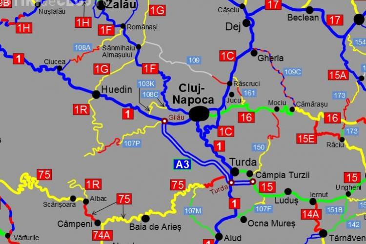 A apărut harta drumurilor PRAF din România. Cum stă Clujul? - FOTO