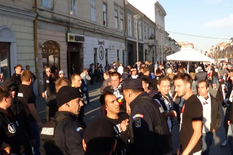 Jandarmii au aplicat amenzi dure la DERBY -ul CFR Cluj - U Cluj