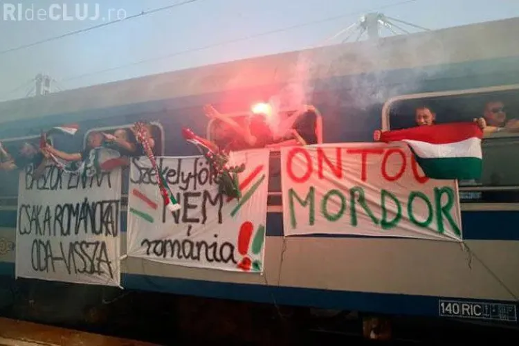 Fanii Ungariei au venit în România cu mesaje extremiste
