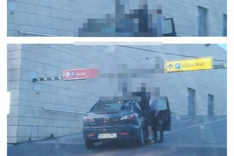 Limitatorul de înălțime de la Iulius Mall Cluj, piedică pentru...bicicliști - FOTO