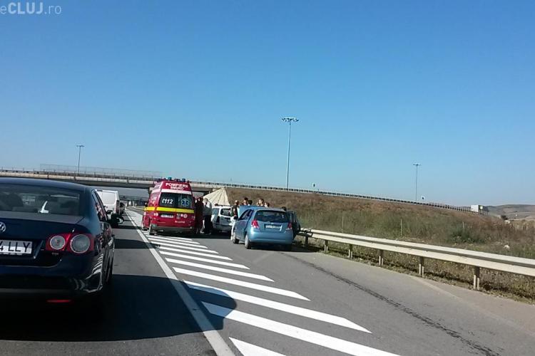 Două accidente în două ore între Florești și Gilău, cauzate de șoferi neatenți. Trei persoane au fost rănite FOTO