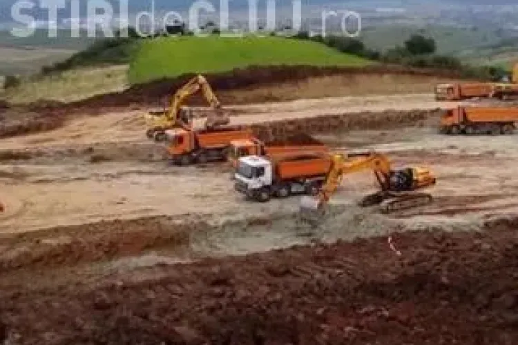 Cât s-a lucrat la Autostrada Transilvania - tronsonul Gilău - Nădăşelu (8,7 km)