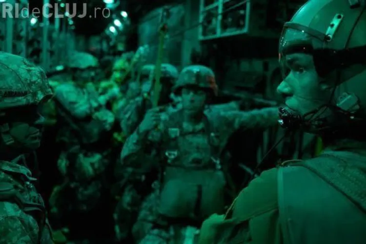 Parașutiștii americani au demonstrat că pot ajunge la Câmpia Turzii în câteva ore - FOTO