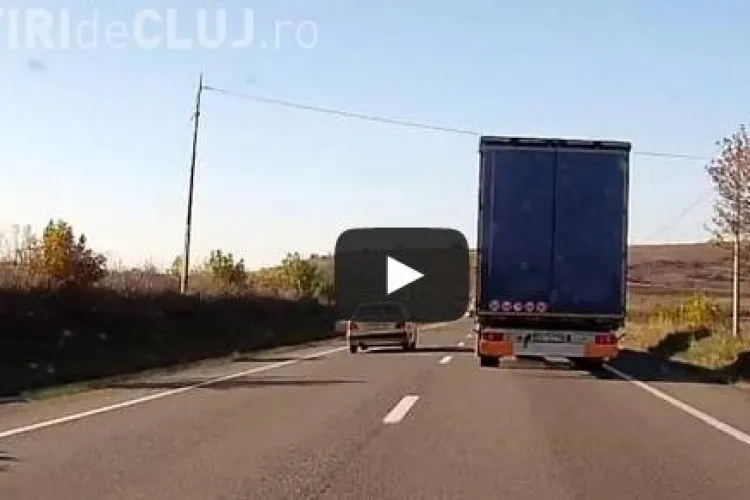 Și-a riscat viața pe DN 1, cu o depășire riscantă - VEZI IMAGINILE 