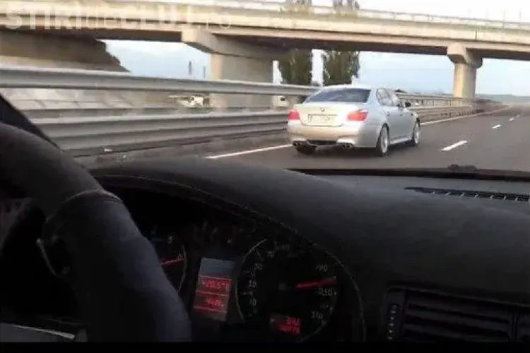 Șofer prins cu peste 200 de km/h pe Autostrada Transilvania. AMENDA l-a ULUIT