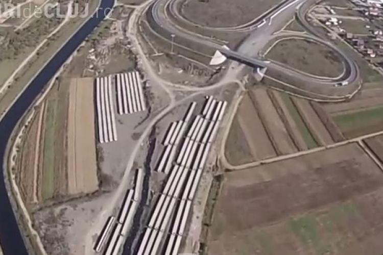 La Gilău se mută DEALURI pentru Autostrada Transilvania și va fi construit un POD - IMAGINI AERIENE - VIDEO