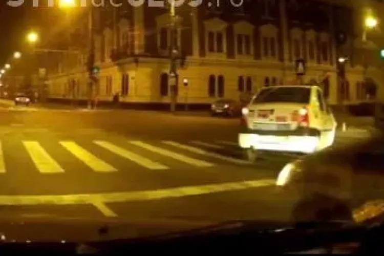 Taximetriști clujeni prinși circulând fără să le pese de lege VIDEO
