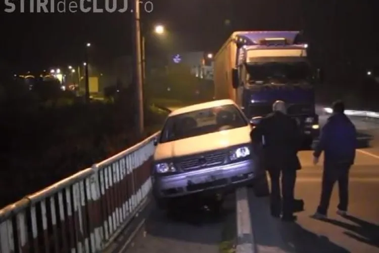 Un celebru instrumentist din Dej a produs un accident INCREDIBIL - FOTO și VIDEO