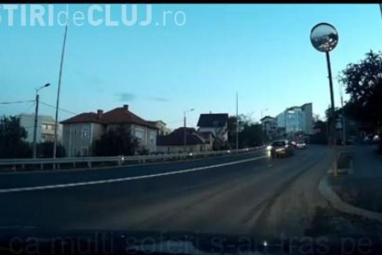 Cum se circulă pe Calea Tuzii, la o lună de la reparații. Un șofer a clujean a realizat un clip de protest VIDEO