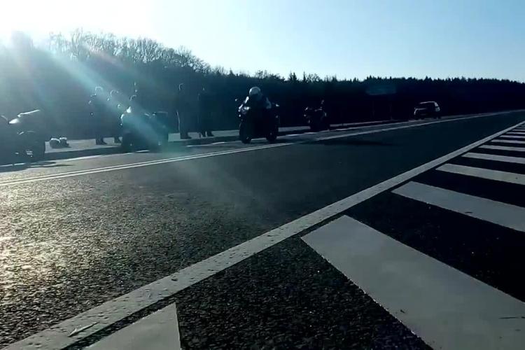Un motociclist din Cluj a ZBURAT cu 300km/h pe Centura Clujului - VIDEO