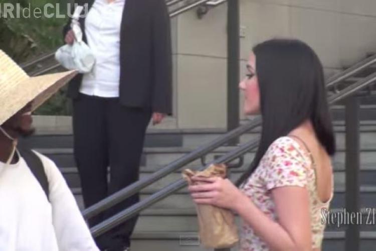 VIRALUL ZILEI Cum reacționează bărbații când văd o femeie beată pe stradă. Câți încearcă să profite de ea VIDEO