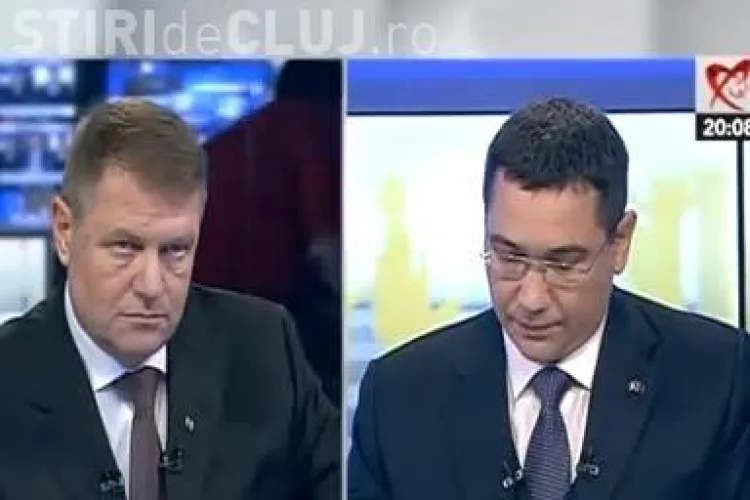 Dezbatere Iohannis - Ponta: Aveți atitudine de moșier. Iohannis: Cu coada între picioare va pleca cel care pierde alegerile