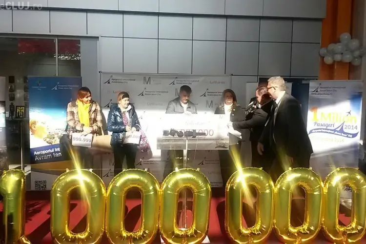 Aeroportul Internațional ”Avram Iancu” din Cluj și-a premiat călătorul cu numărul 1.000.000 FOTO