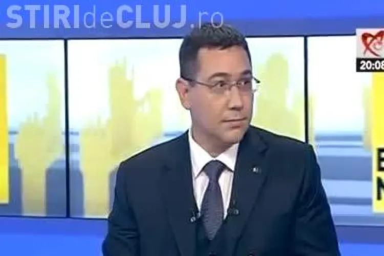 Ponta speriat de explozia unui reflector la dezbaterea cu Iohannis. VEZI REACȚIA - VIDEO