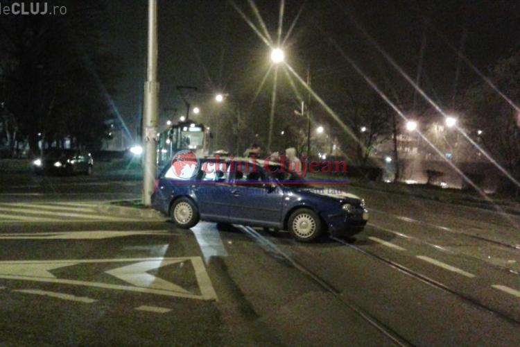Accident langa Cluj Arena! Tramvaiele au fost blocate 40 de minute - FOTO