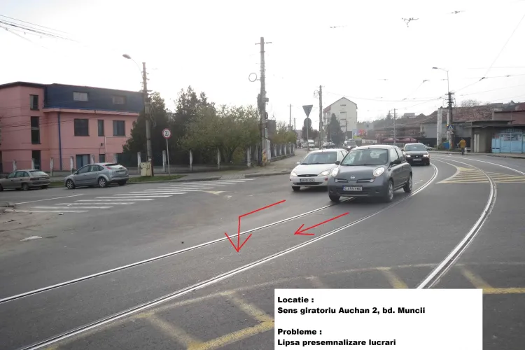 Un consilier local atrage atenția că lucrările rutiere din Cluj-Napoca nu sunt bine semnalizate