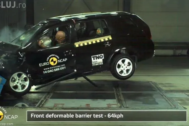 Dacia Logan MCV a obținut numai 3 stele la testele EuroNCAP - FOTO
