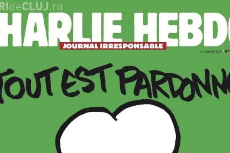 CHARLIE HEBDO, primul număr după atac, prezintă o caricatură cu Mahomed: ”Totul este iertat”