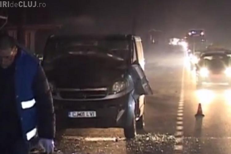 Accident GROAZNIC la Iclod! Un bărbat a fost lovit de TIR în fața copiilor săi - VIDEO