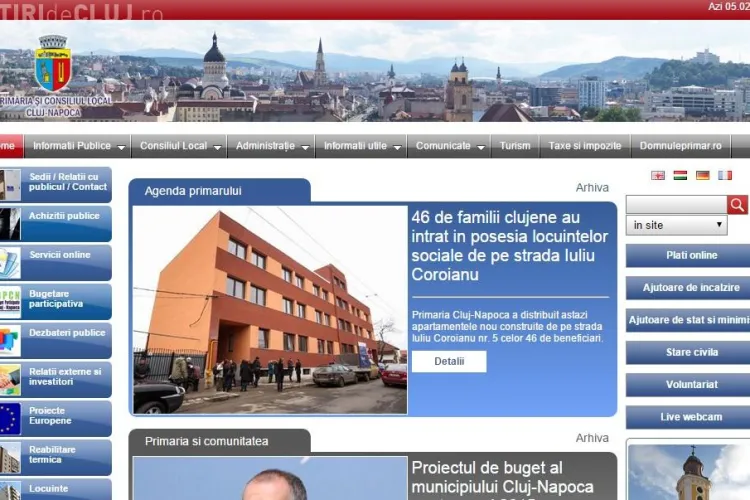 Un consilier local îi spune lui Boc că site-ul Primăriei Cluj-Napoca e inferior celui din Sibiu