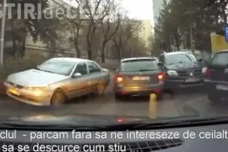 Parcare a la Cluj! A blocat aleea unui bloc cu SUV -ul. Comentariu misogin- FOTO